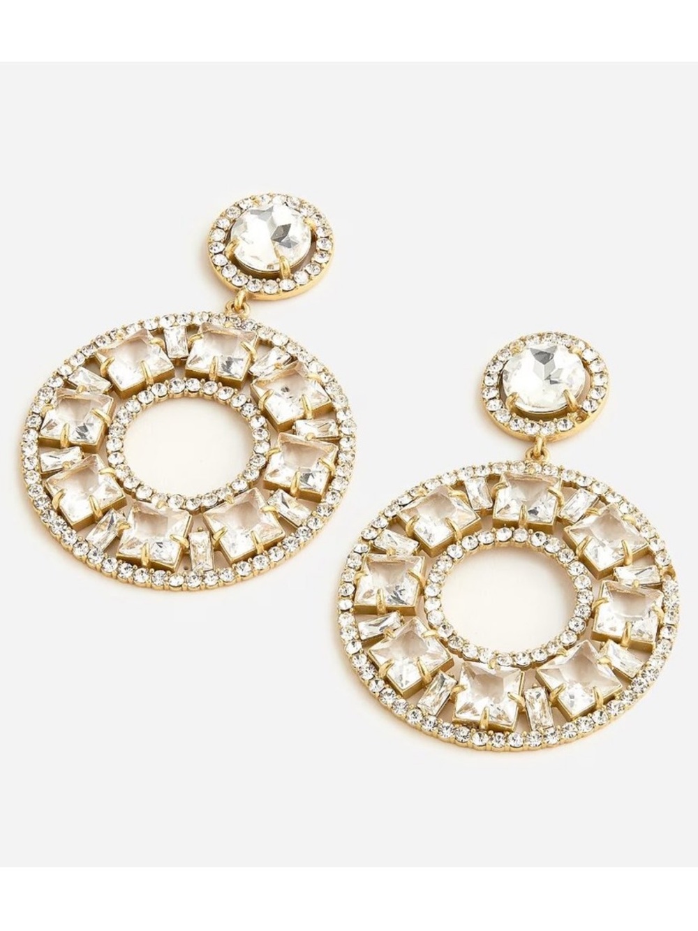 J. Crew Crystal Drop Cocktail Earrings